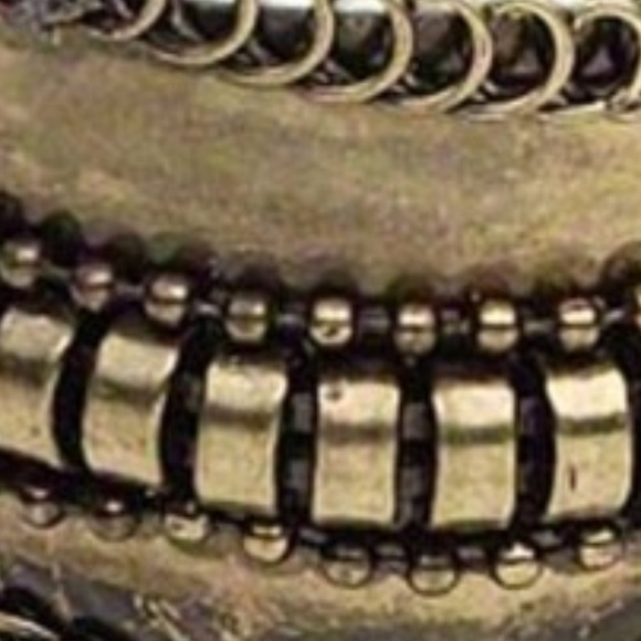 Antiqued Brass Steampunk Wide Cuff Bracelet - Picture 3 of 3